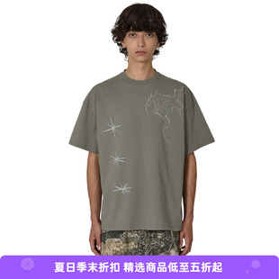 ROA RYLI T-Shirt 有机棉印花圆领短袖T恤