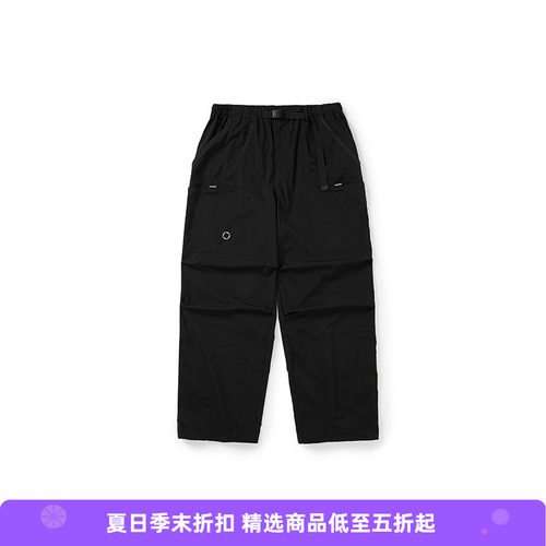 WHEELS and WIND 防晒防泼水轻量再生环保面料直筒长裤