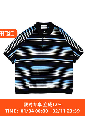 NOMA Gradation Stripe Polo 多层次条纹短袖POLO衫