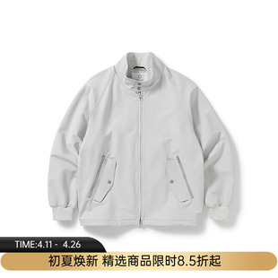 WHEELS and WIND 男女中性款机能性透气防泼水哈灵顿夹克外套