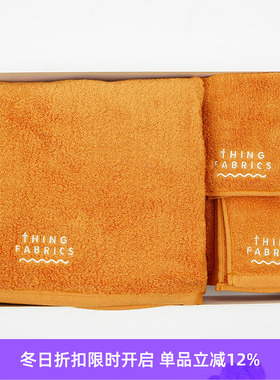 THING FABRICS TF 日本今治毛巾美国超长棉浴巾面巾3合1礼盒套装