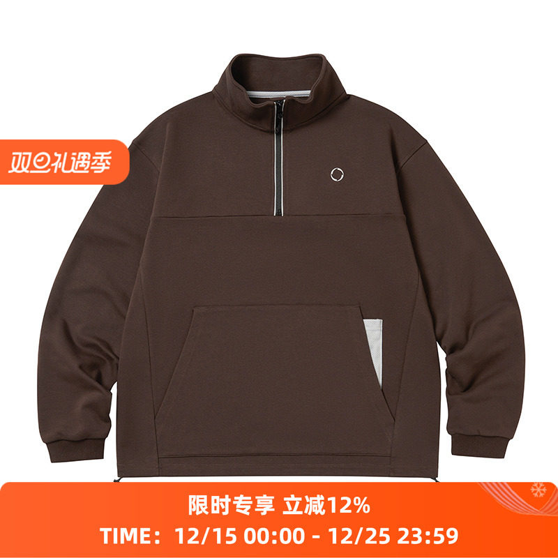 WHEELSandWIND半高领运动卫衣