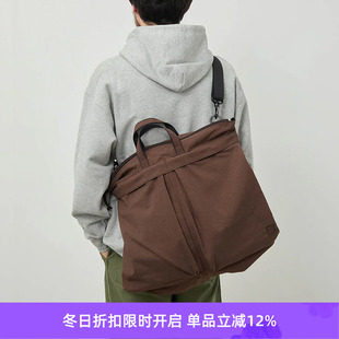 HELMET DYED BAG OXFORD 洋葱天然染色单肩斜挎头盔包 NYLON hobo