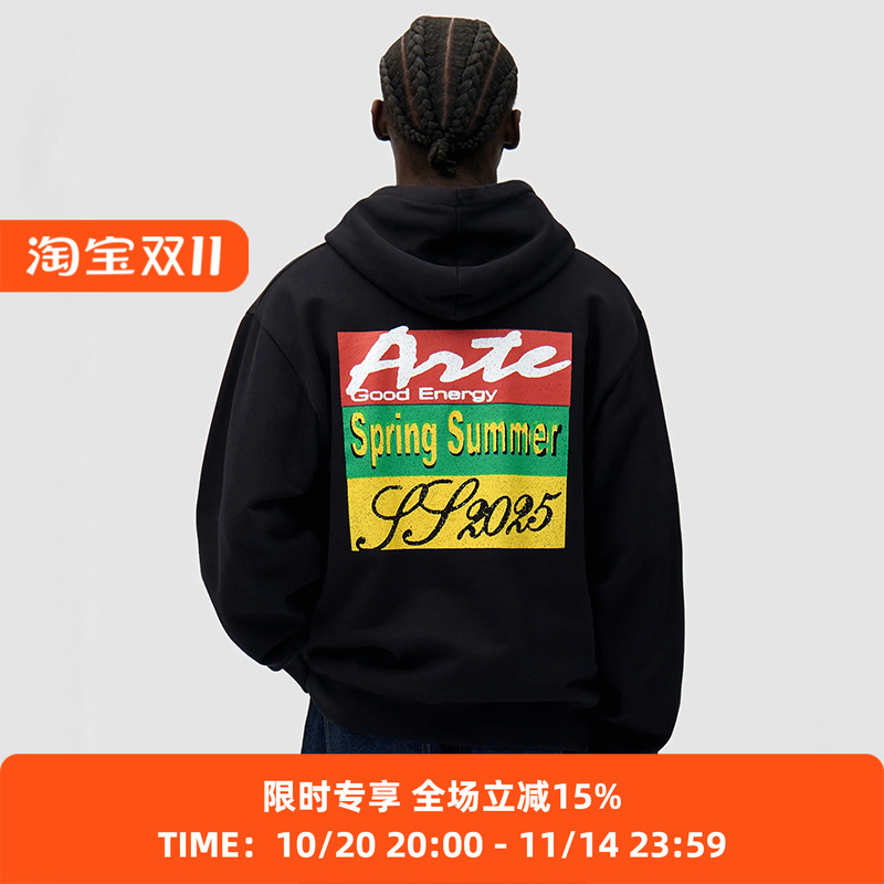 Arte ENERGY PRINT HOODIE 印花连帽套头卫衣
