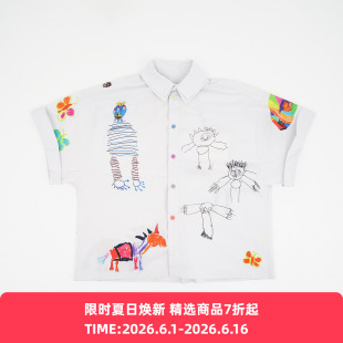 Toogood THE COMPOSER SHIRT 作曲家 男女款艺术家手绘短袖衬衫