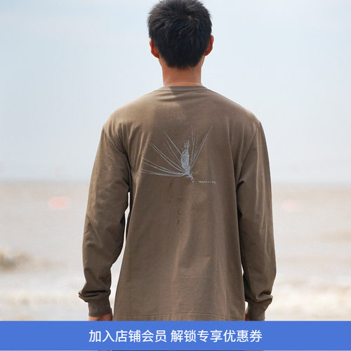 WHEELSandWIND长袖圆领T恤