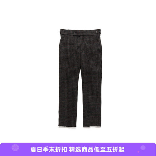 Needles复古羊毛休闲长裤