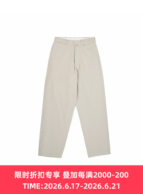 YAECA Chino Trousers Wide Straight 女装经典直筒廓形卡其裤