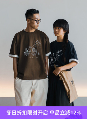 Element Play Outside 插画T恤 限定短袖宽松圆领TEE