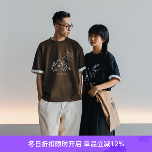 限定短袖 Element 插画T恤 Outside 宽松圆领TEE Play