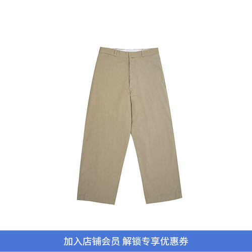 YAECA Chino Trousers Wide Straight Man男装经典直筒廓形卡其裤