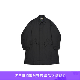 COAT OVER 羊毛混纺廓形军事风大衣外套 ness