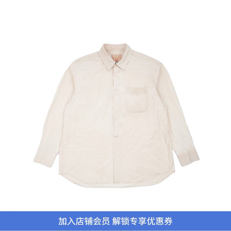 YOKO SAKAMOTO REGULAR COLLAR SHIRT 天然成衣植物染色长袖衬衫