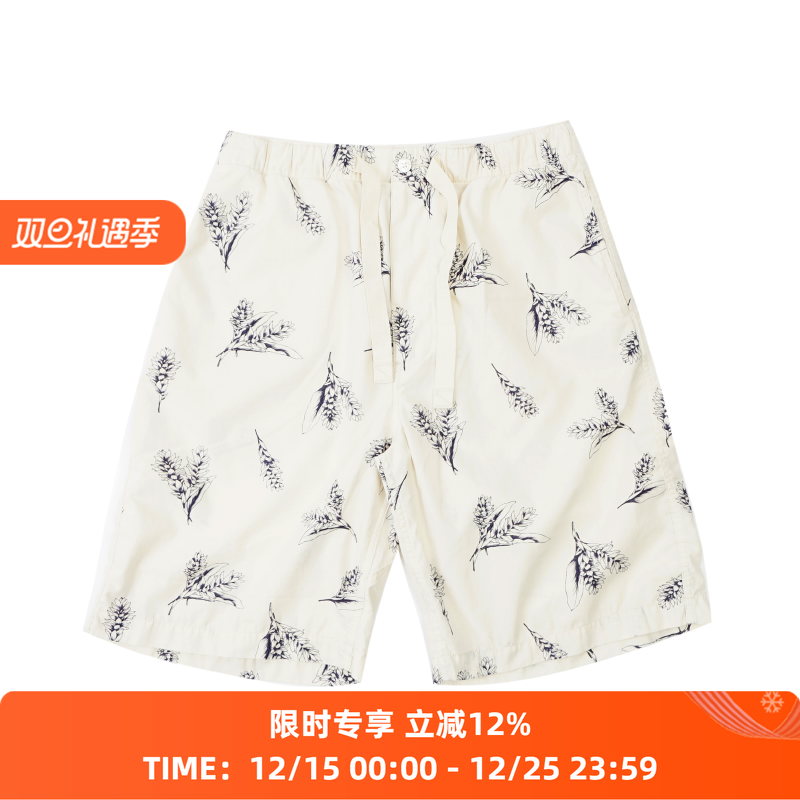 nanamica机能性面料印花系带短裤