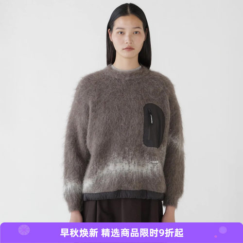 and wander jacquard shaggy男女马海毛羊毛混纺柔软亲肤提花毛衣