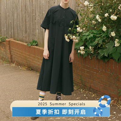F/CE WATER REPELLENT FRINGE DRESS PERTEX透湿防水女式连衣裙