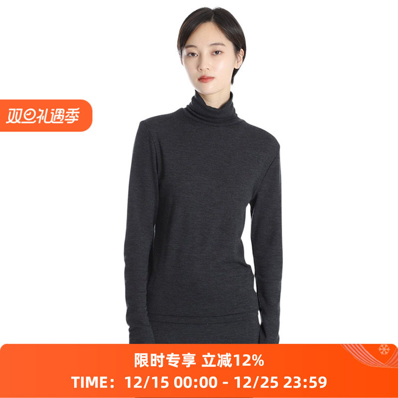 blurhms Wool Rib Turtle Neck 女装亲肤羊毛翻领毛衣