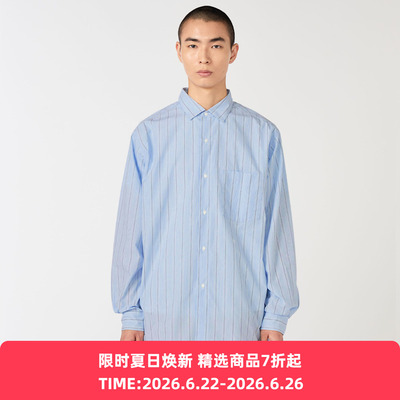nanamica Collar Stripe 男女装高密度机能性面料复古条纹衬衫