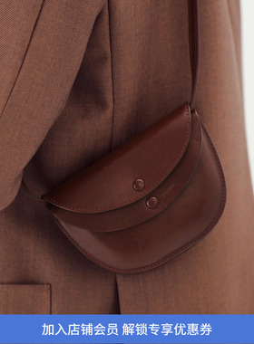 KAPTAIN SUNSHINE Round Wallet Mid Pouch 女式牛皮斜挎包