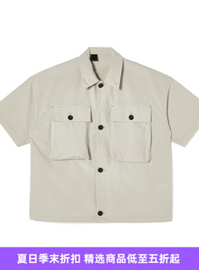 N.HOOLYWOOD FLAP-POCKET HALF SLEEVE 男装大口袋军事风短袖衬衫