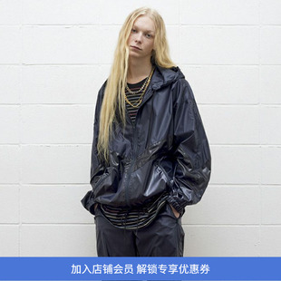 UNUSED 高密度尼龙复古风男女运动夹克连帽外套