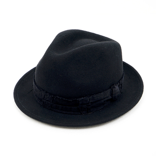 KUON Boro Fedora Hat 日本古布拼接礼帽