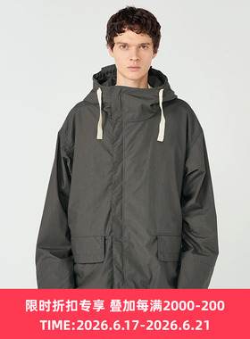 nanamica Hooded Deck Jacket 男女款机能性面料宽松廓形连帽夹克