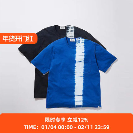 KUON Arimatsu Shibori Tee 京都职人有松絞染色圆领短袖T恤