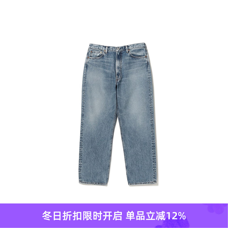 orslow 101 DAD'S FIT DENIM 日本制复古宽松直筒黑色水洗牛仔裤