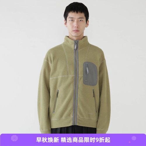 and wander PE warm pile stand zip 男女轻量性保暖抓绒立领外套