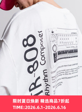 is-ness TR-808 T-SHIRTS ROLAND 经典鼓机TR-808联名款短袖T恤