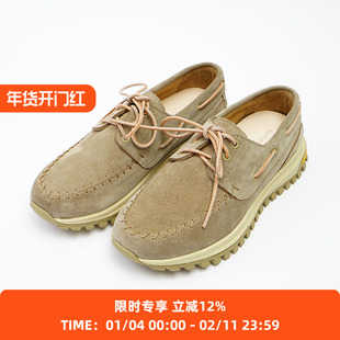 SUNCORE twist deck light 轻量防水牛皮V底机能帆船鞋 休闲男鞋