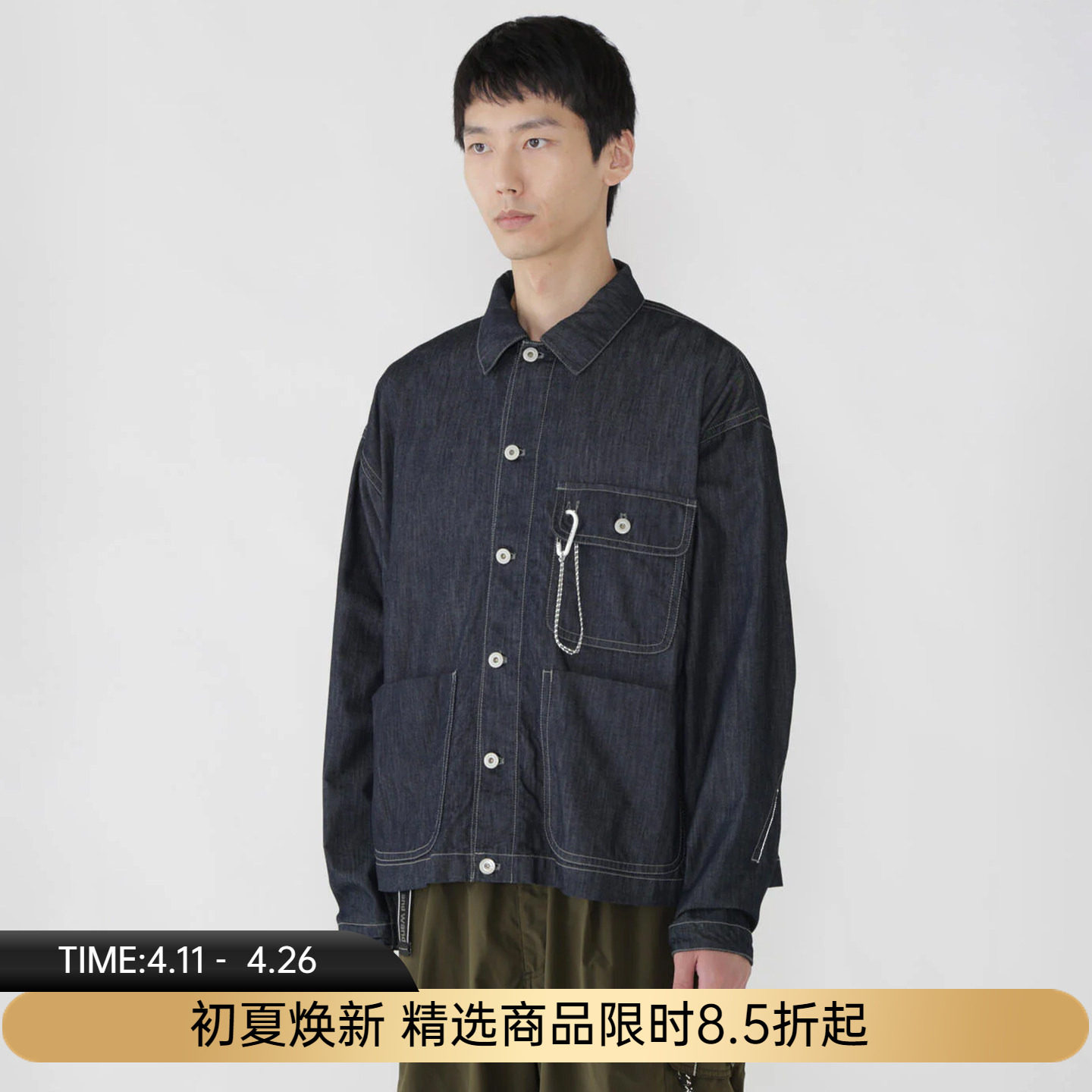 and wander dry easy denim 男女COOLMAX吸湿透气牛仔衬衫夹克