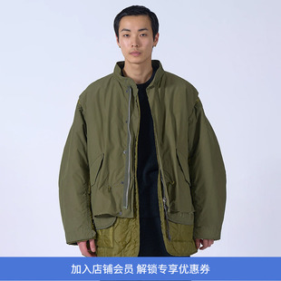 YOKE Connected Military Blouson 不规则拼接军事风鱼尾大衣外套