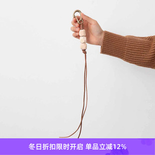 BRASS hobo BEADS WOOD 天然几何木头加工钥匙扣包挂 GEOMETRIC