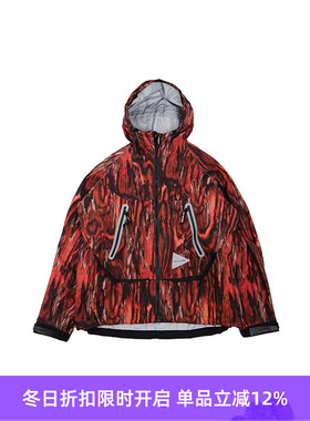 and wander printed rain jacket 主题迷彩女装防水连帽冲锋衣