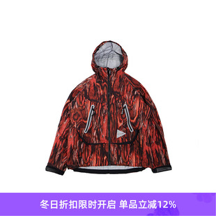 wander 主题迷彩女装 printed jacket 防水连帽冲锋衣 rain and