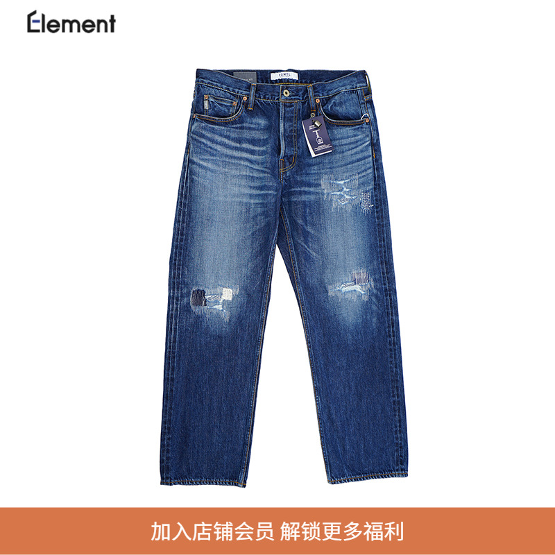 FDMTL CLASSIC STRAIGHT DENIM 日本冈山制水洗破坏直筒牛仔长裤 男装 牛仔裤 原图主图