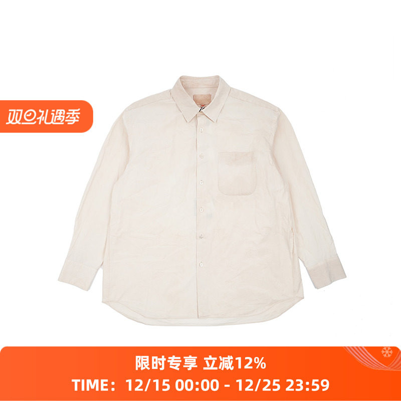 YOKO SAKAMOTO REGULAR COLLAR SHIRT 天然成衣植物染色长袖衬衫