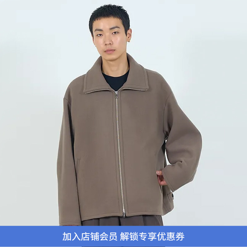 YOKE羊毛拉链立领大衣