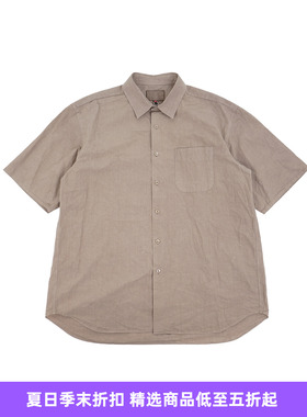 YOKO SAKAMOTO REGULAR COLLAR S/S SHIRT 天然植物染色短袖衬衫