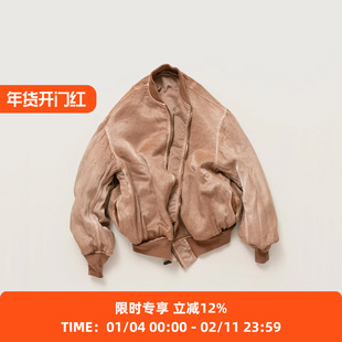 INNAT HAND-DYED BOMBER JACKET 男女款手工染色军事风棉服夹克