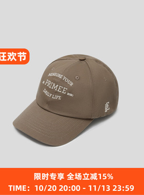 PRIMEE纯色刺绣棒球帽