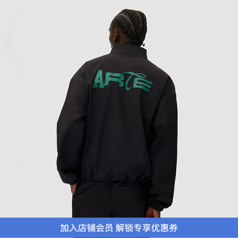 Arte GREEN LOGO POLYESTER JACKET 立领夹克外套