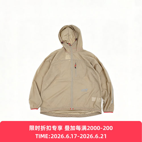 ALTRA x and wander 联名款轻量尼龙透气防撕裂风衣 连帽外套