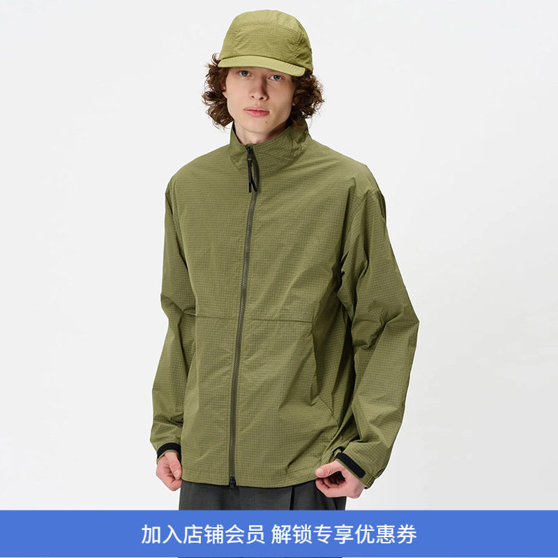 Goldwin Dope Dyed Rip-stop Wind Jacket 男装立领防风夹克外套