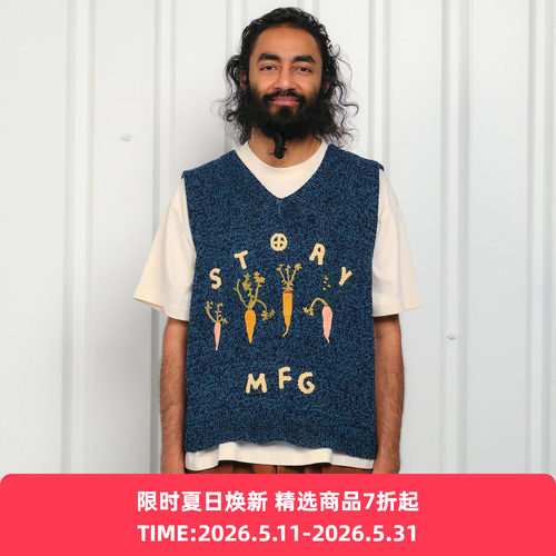 Story mfg PARTY VEST 有机棉马甲