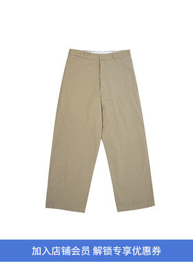 YAECA Chino Trousers Wide Straight Man男装经典直筒廓形卡其裤