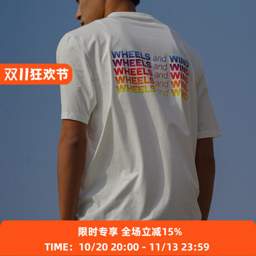WHEELSandWIND运动圆领T恤