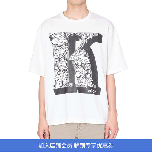 kolor Tee 主题印花圆领短袖T恤